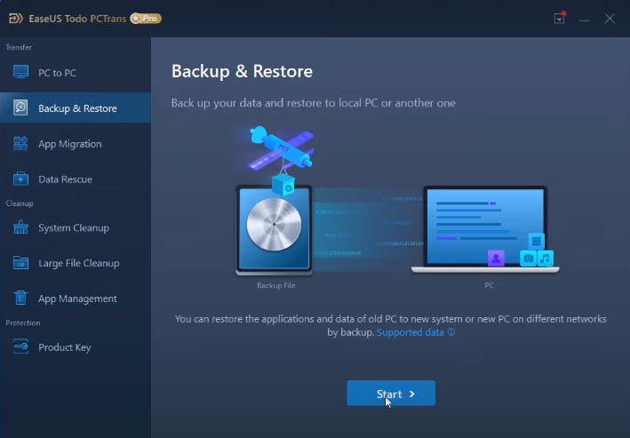 Start Backup Process