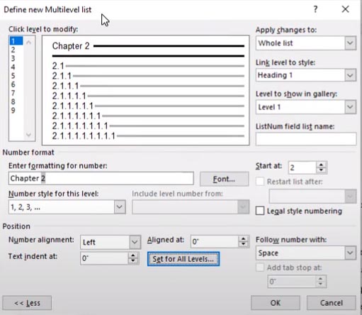 Enter formatting for number