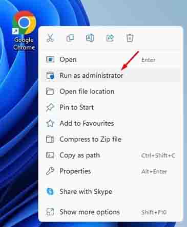 Run Chrome as an Administrator  Windows 11