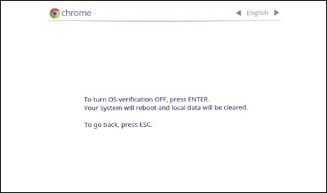 to turn os verification off press enter