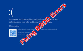 Blue Screen of Death (BSOD) Error Fixing Guide